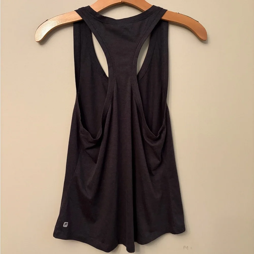 Fabletics Black Racerback Tank Top - Picture 2 of 3